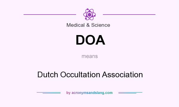 What does DOA mean? It stands for Dutch Occultation Association