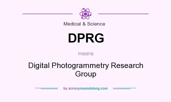 What does DPRG mean? It stands for Digital Photogrammetry Research Group