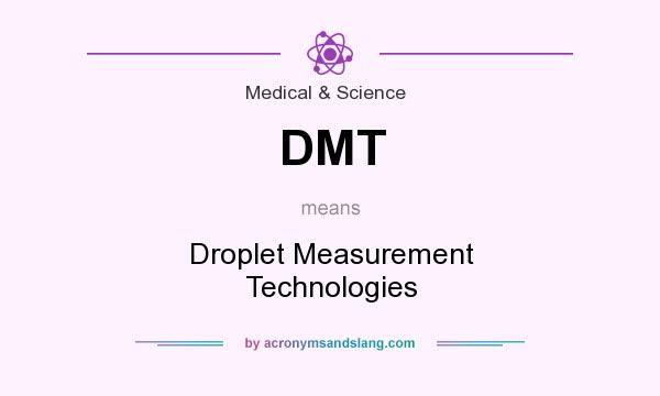 What does DMT mean? It stands for Droplet Measurement Technologies