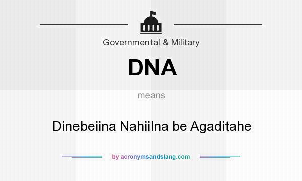 What does DNA mean? It stands for Dinebeiina Nahiilna be Agaditahe