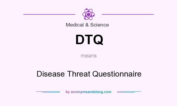 What does DTQ mean? It stands for Disease Threat Questionnaire