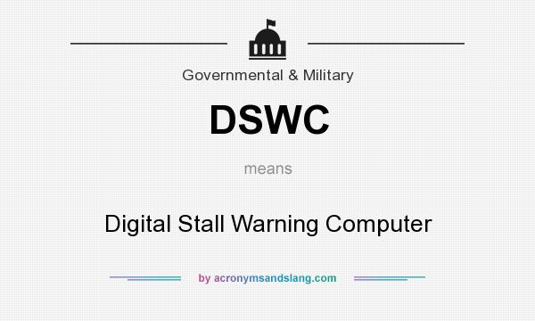 What does DSWC mean? It stands for Digital Stall Warning Computer
