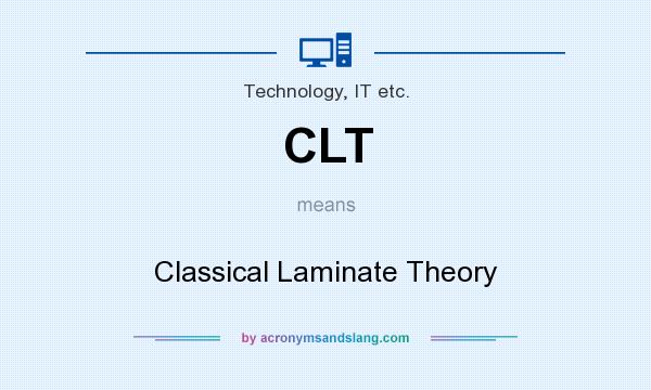What does CLT mean? It stands for Classical Laminate Theory