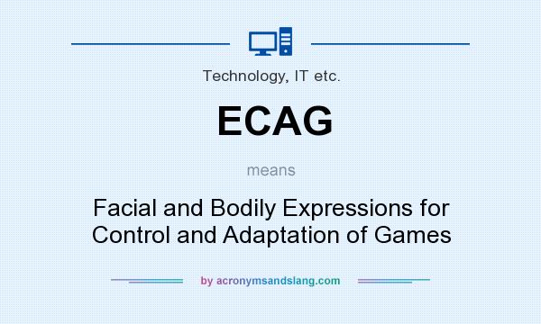 What does ECAG mean? It stands for Facial and Bodily Expressions for Control and Adaptation of Games