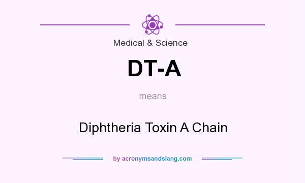 What does DT-A mean? It stands for Diphtheria Toxin A Chain