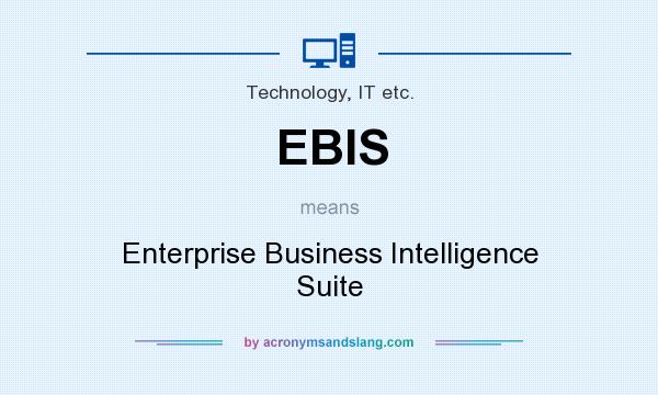 What does EBIS mean? It stands for Enterprise Business Intelligence Suite