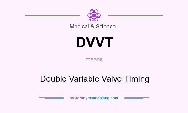 What does DVVT mean? It stands for Double Variable Valve Timing