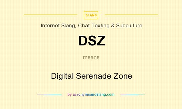What does DSZ mean? It stands for Digital Serenade Zone