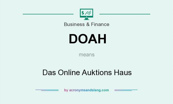 What does DOAH mean? It stands for Das Online Auktions Haus