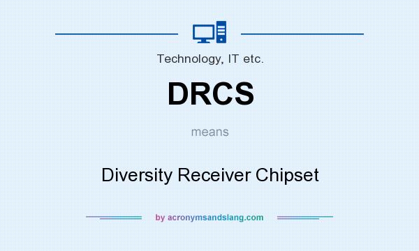 What does DRCS mean? It stands for Diversity Receiver Chipset