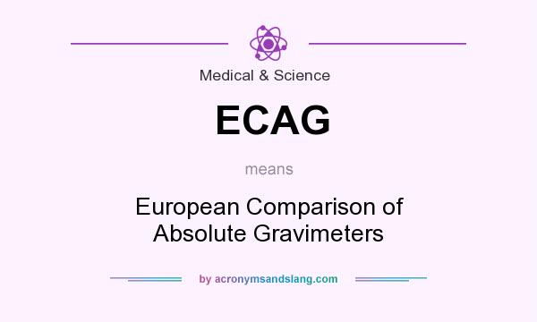 What does ECAG mean? It stands for European Comparison of Absolute Gravimeters