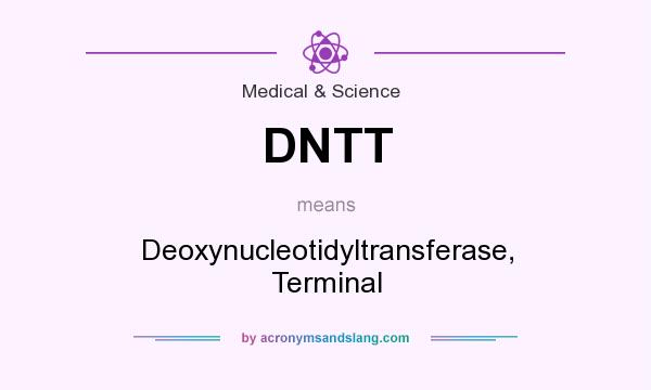What does DNTT mean? It stands for Deoxynucleotidyltransferase, Terminal