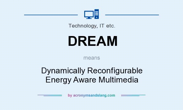 What does DREAM mean? It stands for Dynamically Reconfigurable Energy Aware Multimedia