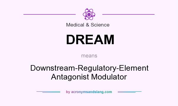 What does DREAM mean? It stands for Downstream-Regulatory-Element Antagonist Modulator