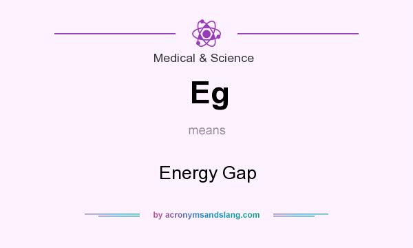 What does Eg mean? It stands for Energy Gap
