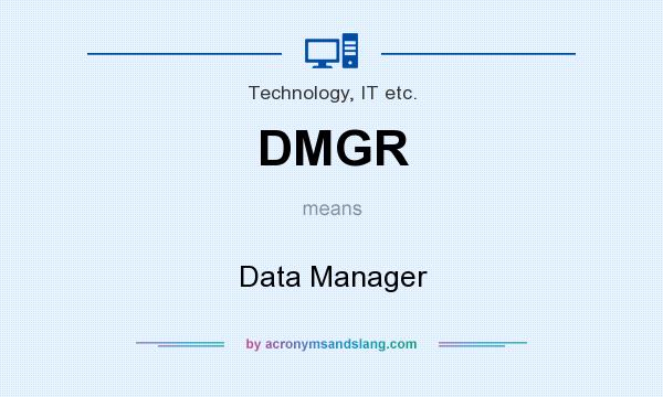 What does DMGR mean? It stands for Data Manager