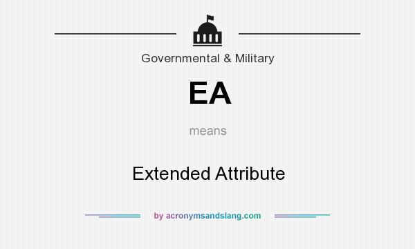 What does EA mean? It stands for Extended Attribute