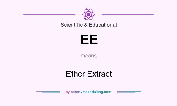 What does EE mean? It stands for Ether Extract
