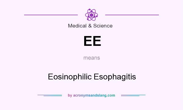 What does EE mean? It stands for Eosinophilic Esophagitis
