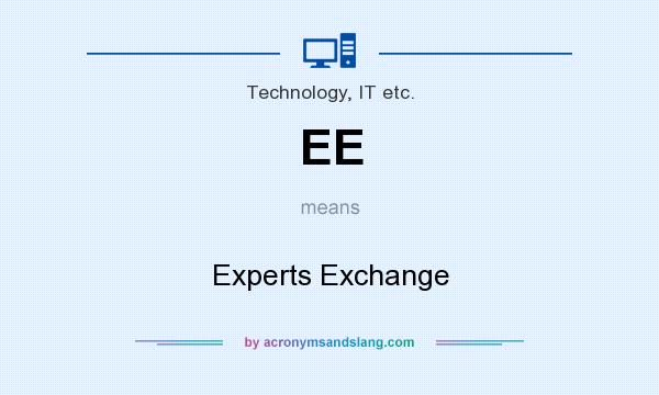 What does EE mean? It stands for Experts Exchange