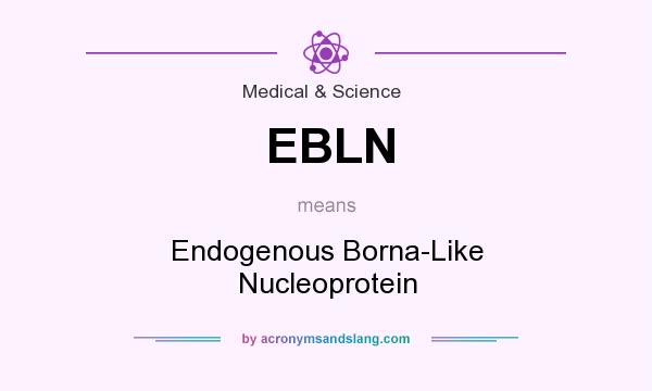 What does EBLN mean? It stands for Endogenous Borna-Like Nucleoprotein
