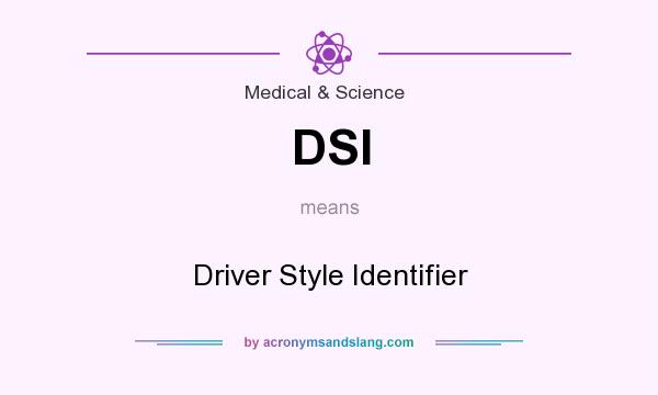 What does DSI mean? It stands for Driver Style Identifier