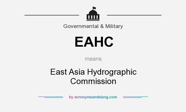 What does EAHC mean? It stands for East Asia Hydrographic Commission
