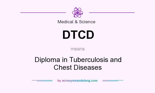 What does DTCD mean? It stands for Diploma in Tuberculosis and Chest Diseases