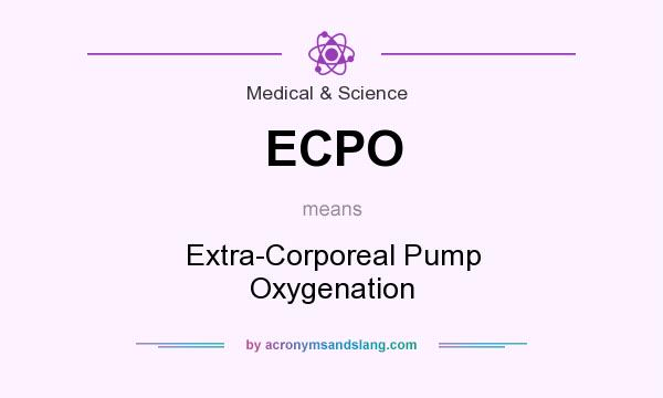 What does ECPO mean? It stands for Extra-Corporeal Pump Oxygenation