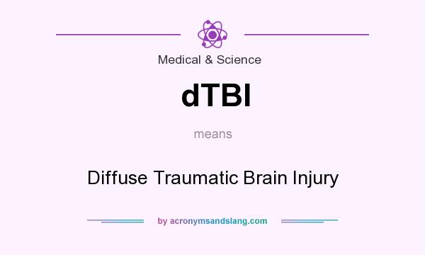 What does dTBI mean? It stands for Diffuse Traumatic Brain Injury