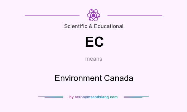 What does EC mean? It stands for Environment Canada