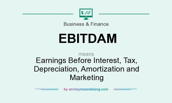 What does EBITDAM mean? It stands for Earnings Before Interest, Tax, Depreciation, Amortization and Marketing