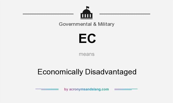 What does EC mean? It stands for Economically Disadvantaged