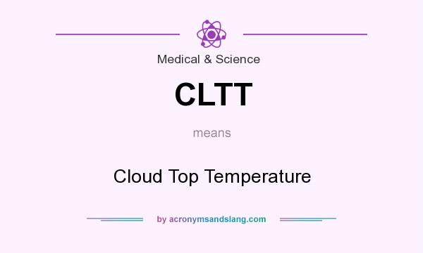 What does CLTT mean? It stands for Cloud Top Temperature