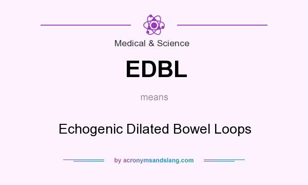What does EDBL mean? It stands for Echogenic Dilated Bowel Loops