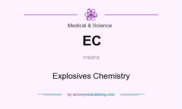 What does EC mean? It stands for Explosives Chemistry