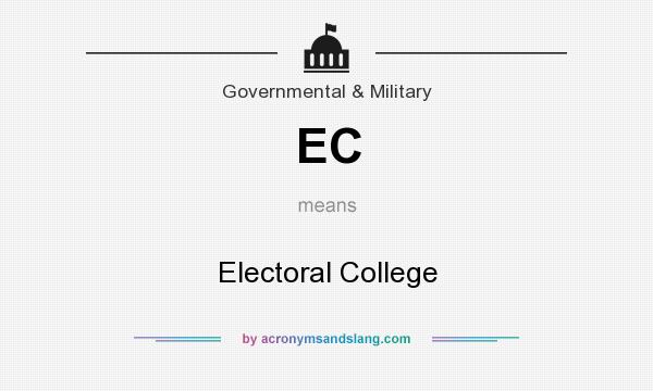 What does EC mean? It stands for Electoral College