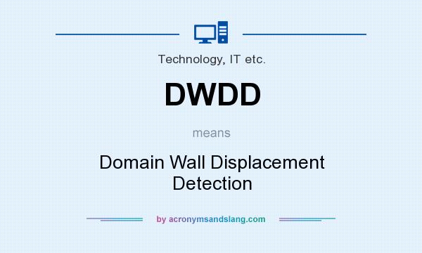 What does DWDD mean? It stands for Domain Wall Displacement Detection