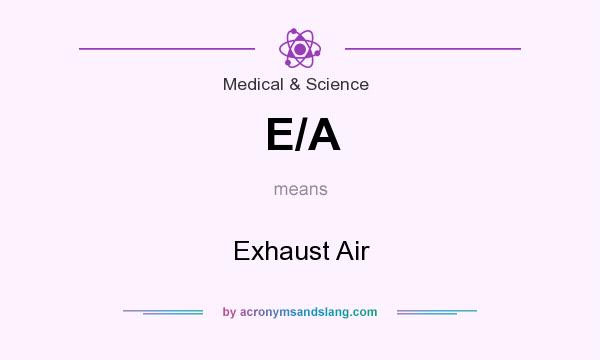 What does E/A mean? It stands for Exhaust Air