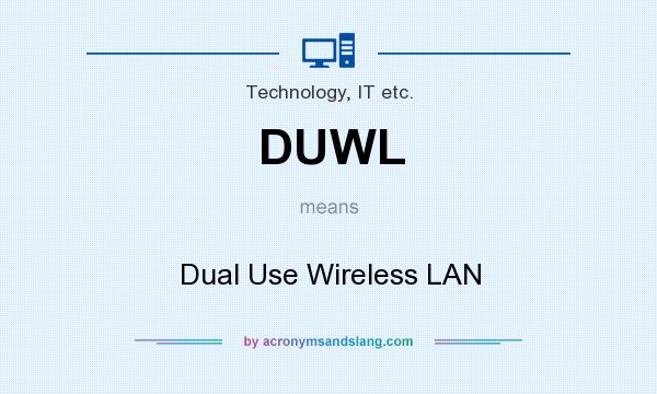 What does DUWL mean? It stands for Dual Use Wireless LAN