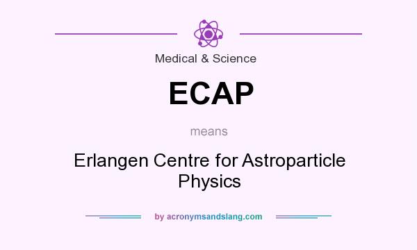 What does ECAP mean? It stands for Erlangen Centre for Astroparticle Physics