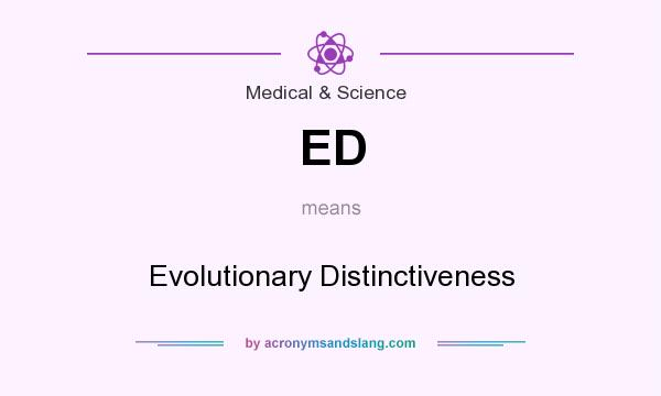 What does ED mean? It stands for Evolutionary Distinctiveness