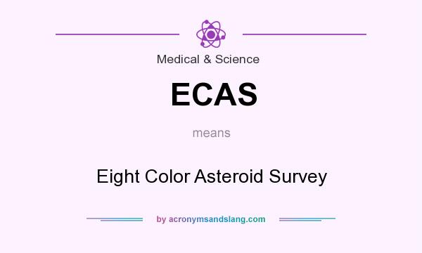 What does ECAS mean? It stands for Eight Color Asteroid Survey