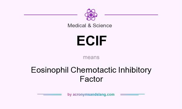 What does ECIF mean? It stands for Eosinophil Chemotactic Inhibitory Factor