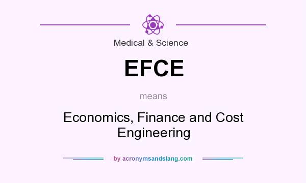 What does EFCE mean? It stands for Economics, Finance and Cost Engineering