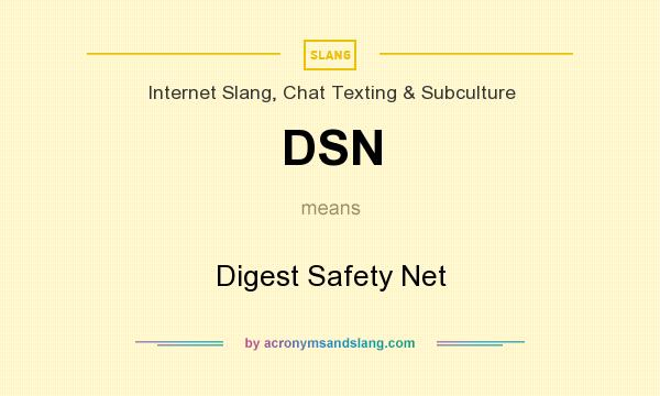 What does DSN mean? It stands for Digest Safety Net