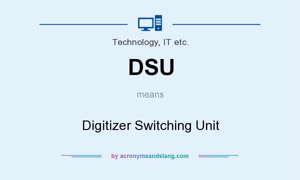 What does DSU mean? It stands for Digitizer Switching Unit