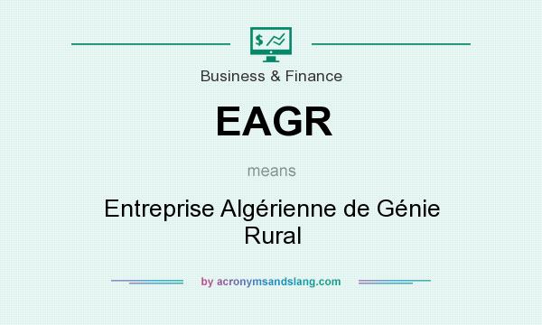 What does EAGR mean? It stands for Entreprise Algérienne de Génie Rural