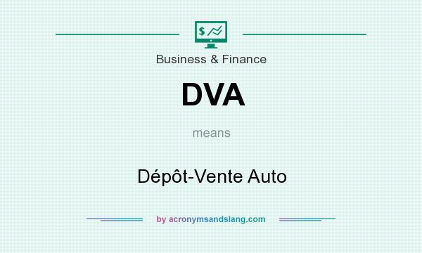 What does DVA mean? It stands for Dépôt-Vente Auto
