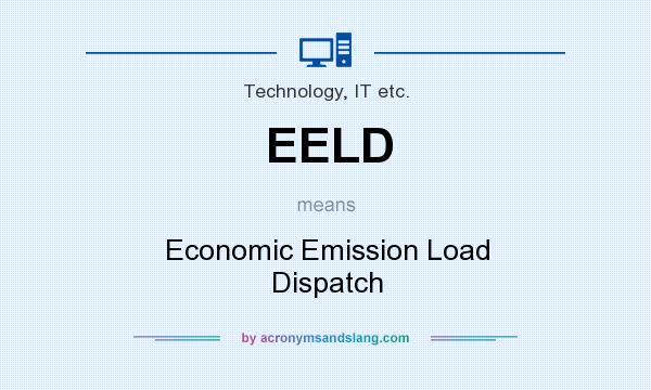 What does EELD mean? It stands for Economic Emission Load Dispatch